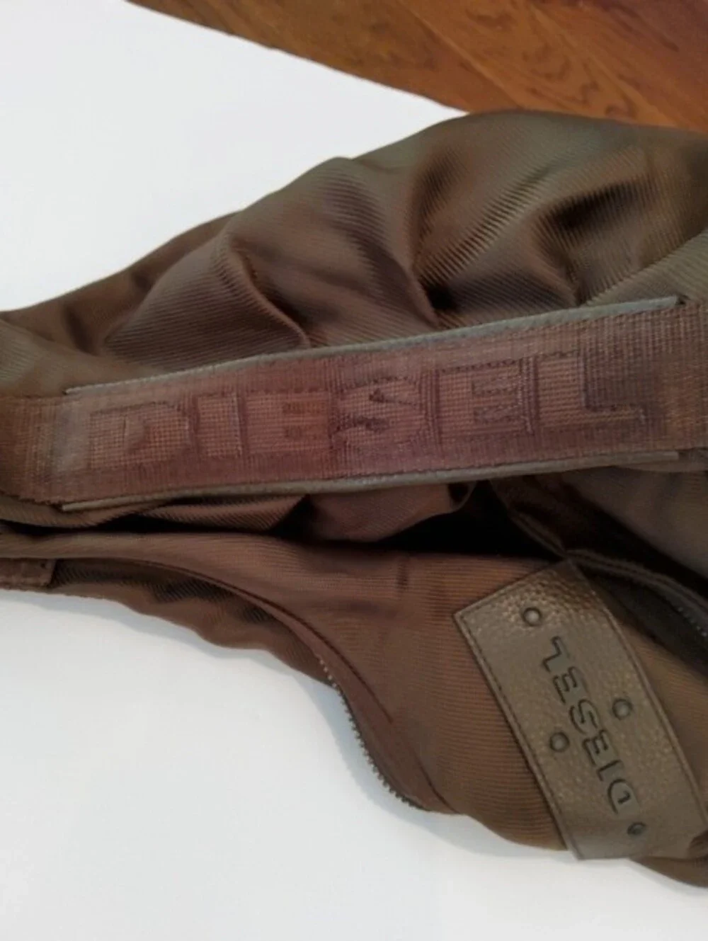 Diesel Brown Messenger Crossbody Bag